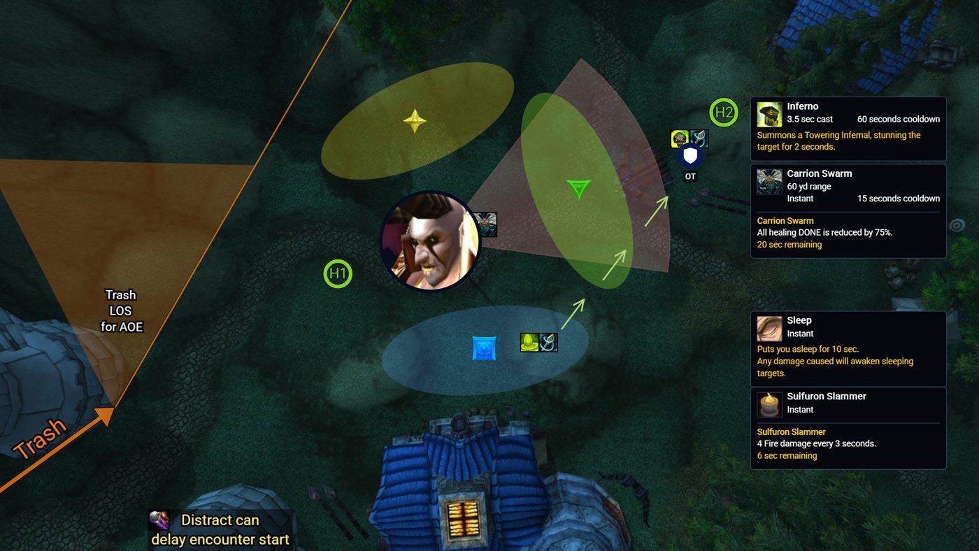 Anetheron positioning: Room positions — Anetheron
