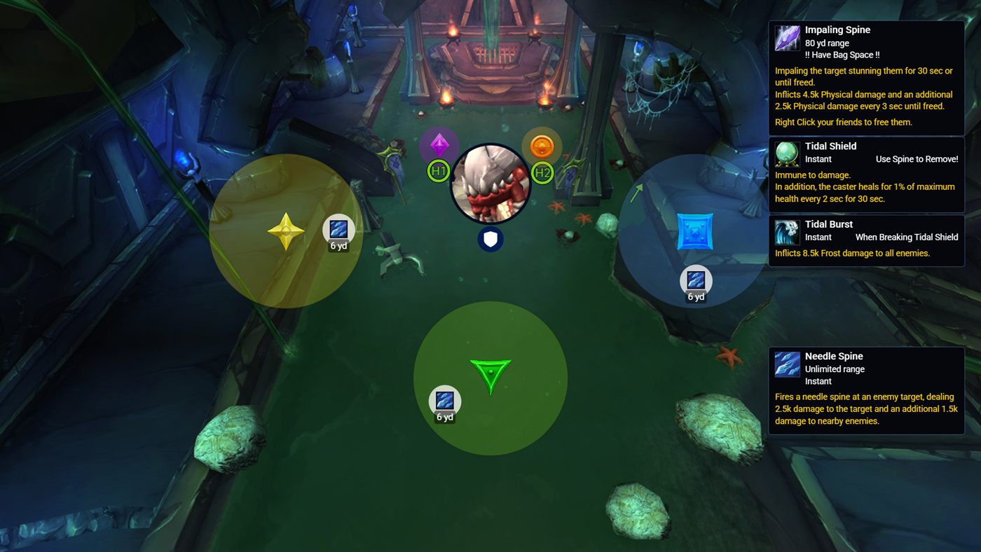 High Warlord Naj'entus positioning: Room positions — High Warlord Naj'entus