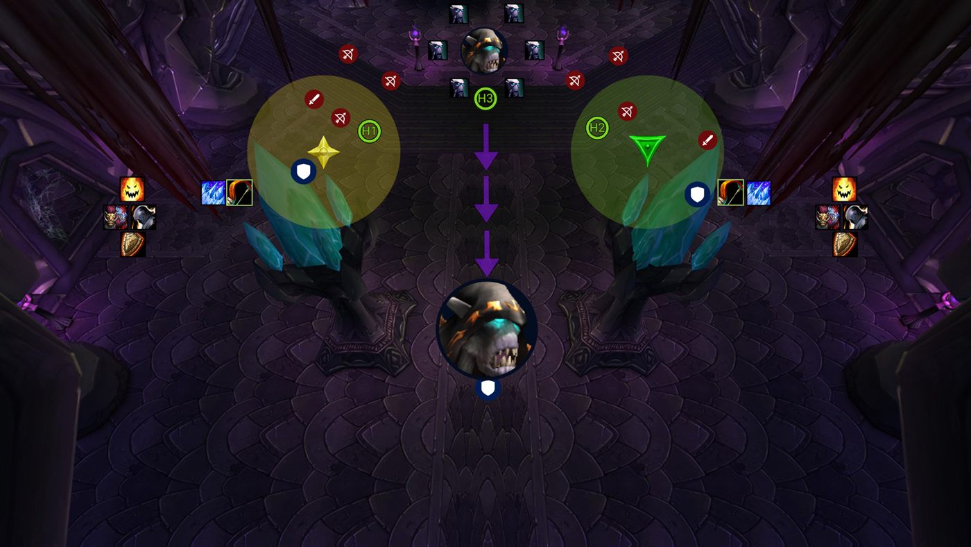 Shade of Akama positioning: Room positions — Shade of Akama