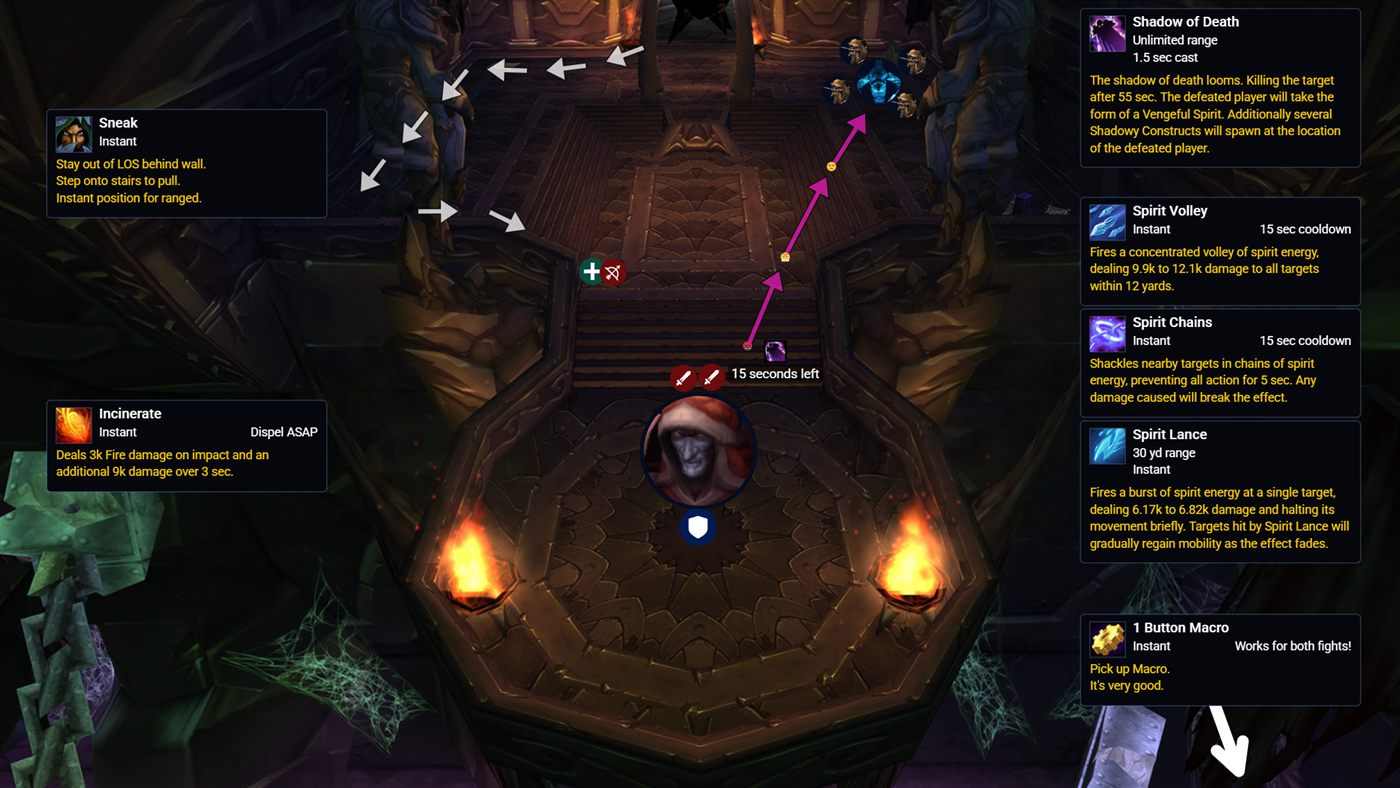 Teron Gorefiend positioning: Room positions — Teron Gorefiend